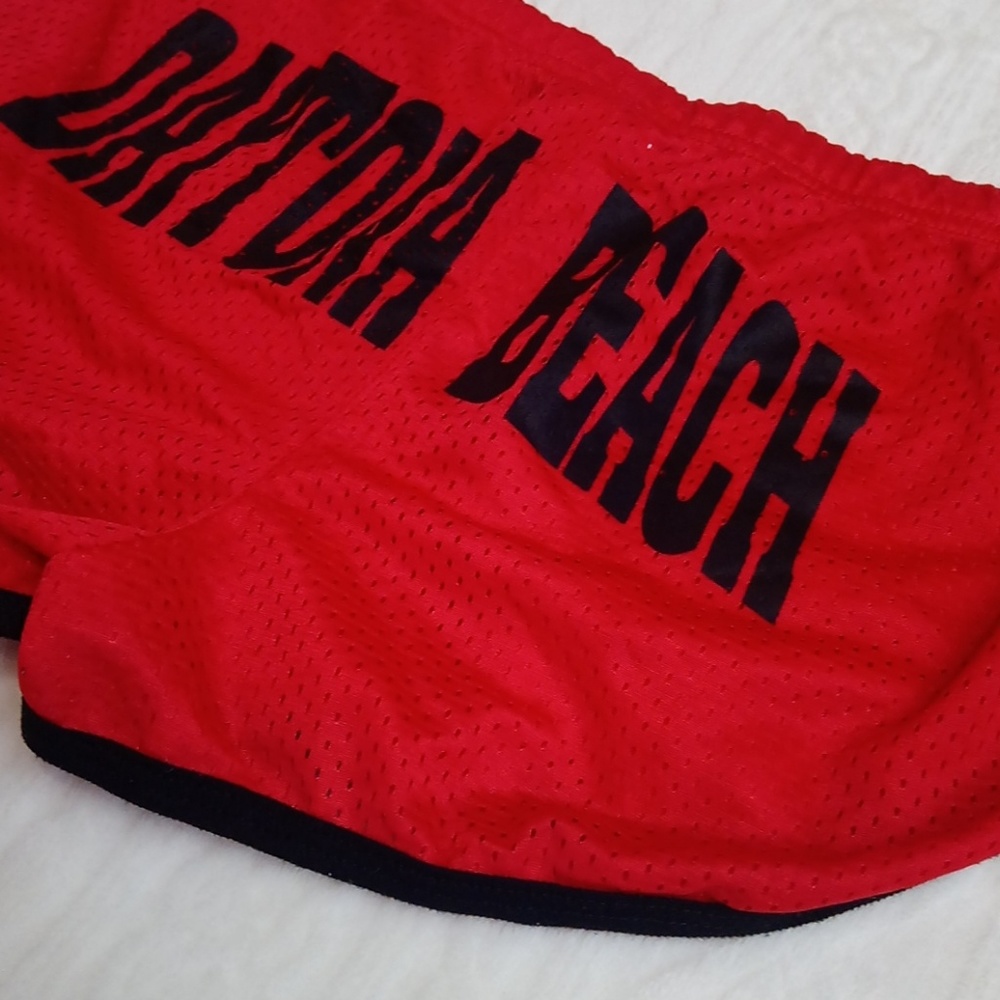 Red & Black Daytona Beach Soffee Style Comfy Shorts